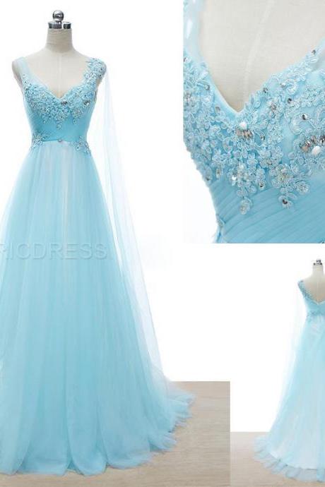 prom dresses 2019,blue v neck women dresses, formal dresses evening, plus size dresses, evening gowns