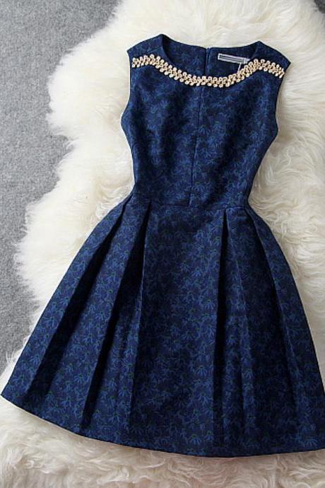 New Style Short Blue Prom Dresses