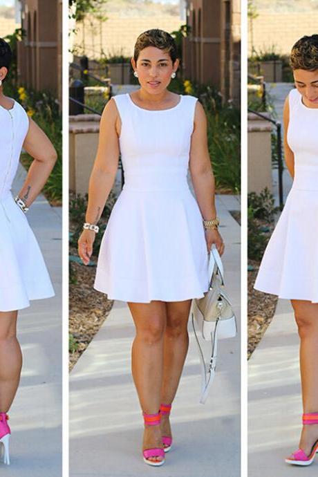 White Bubble Dress Fashion