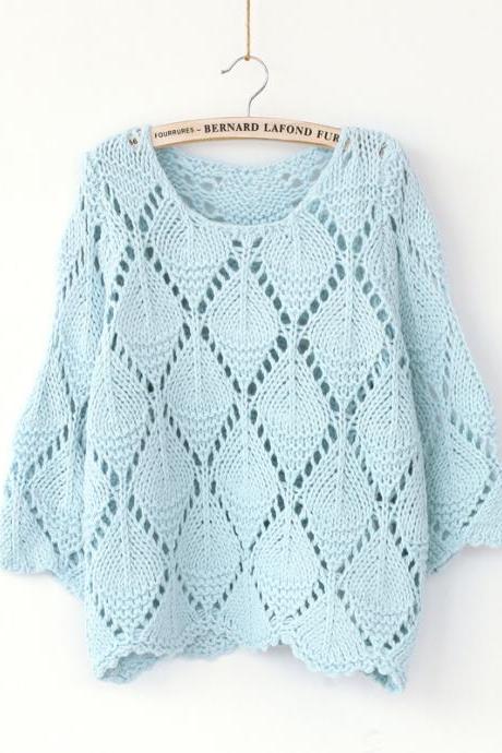 Hot sale Pierced Loose Sweater for women v.0 . 0