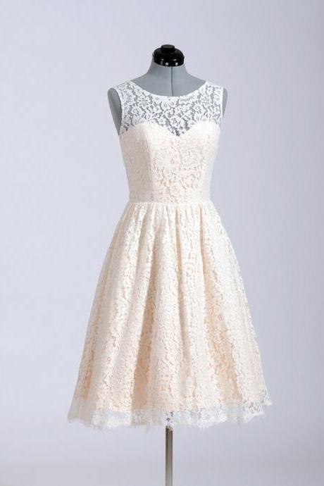 Lace Wedding Dress, Wedding Dress, Bridal Gown, Sleeveless Cotton Lace
