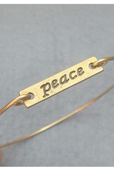 Peace Bangle Bracelet Style 2