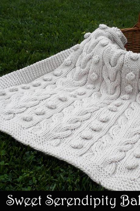 Sweet Serendipity Baby Blanket Knitting Pattern
