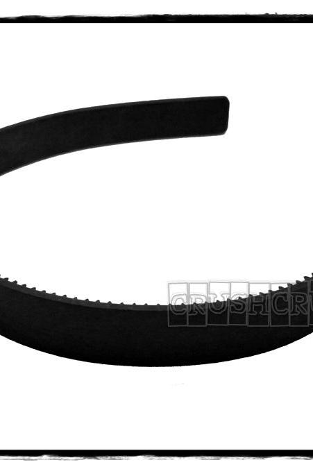  12pcs 8mm Black Plastic headbands with teeth H18