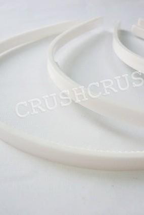  12pcs 6mm White Plastic headbands With TEETH . Wholesale lot