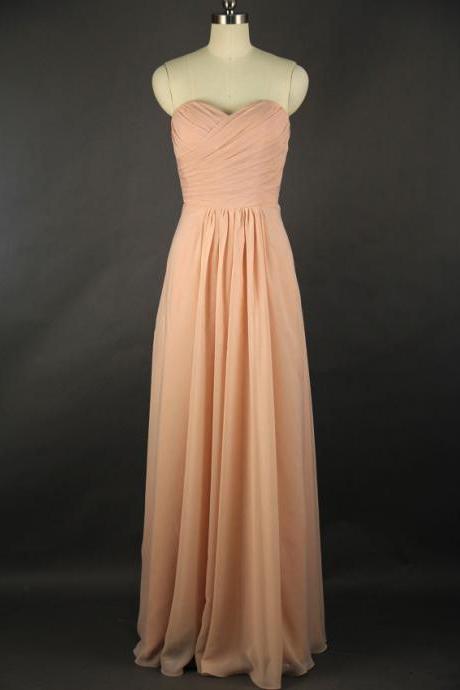 Pd09091 High Quality Prom Dress,A-Line Prom Dress,Chiffon Prom Dress,Sweetheart Prom Dress, Pleat Prom Dress
