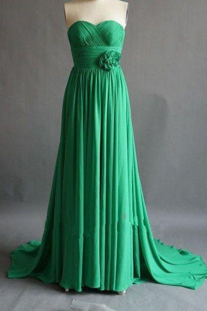 Pretty Green Simple And Elegant Prom Gown ,2016 Simple Prom Dresses, 2016 Bridesmaid Dresses, Formal Gown