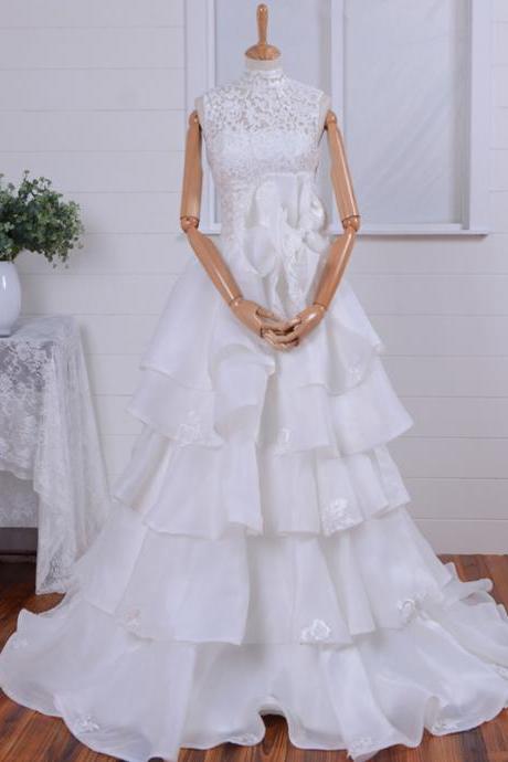 Vintage Inspired High Neck wedding Dress wedding dress LACE Wedding Dress MERMAID Wedding Dress 