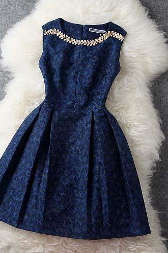 Dark Blue Dress 