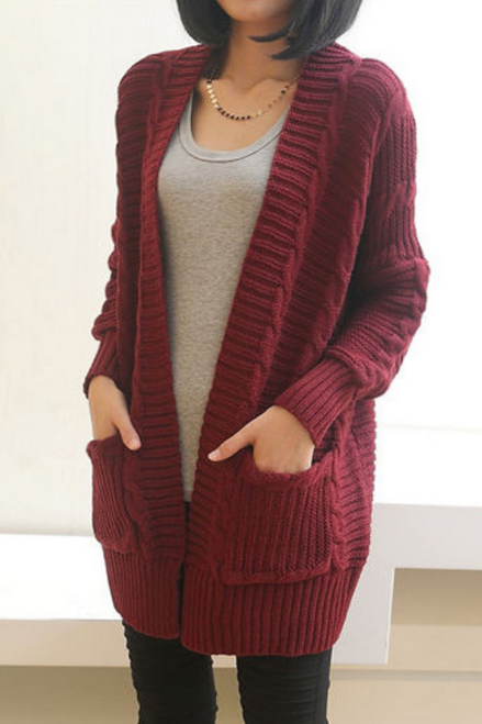 Retro Loose Long-sleeved Cardigan Sweater Coat We91807po
