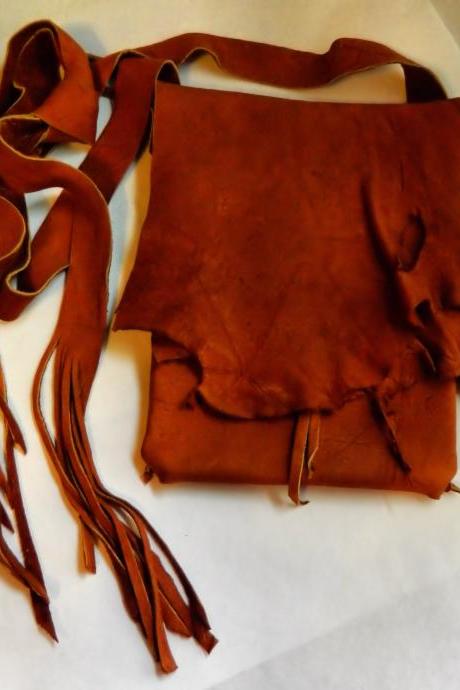 Handmade Rustic Leather iPad Case Crossbody Bag