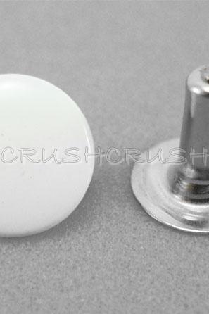  100pcs 7mm White Color Rivets Round Single Cap Jean Buttons RV257