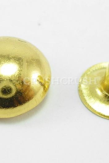  50x10mm gOLD DOMED RIVETS Leather Decorative RV1310
