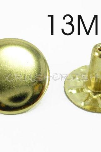  25x13mm Gold Round RIVETS Speedy Rivets RV2313