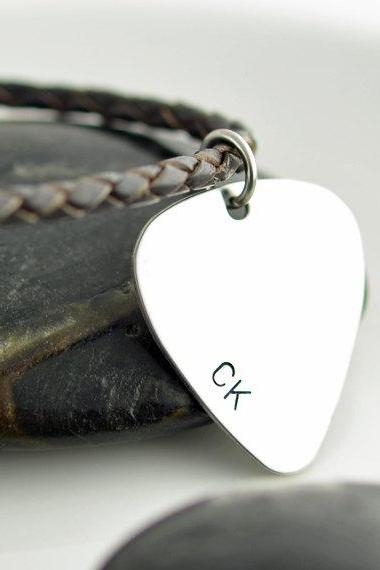 Mens Necklace, Hand Stamped Personalized Jewelry, Fathers Day Gift , Personalized Necklace
