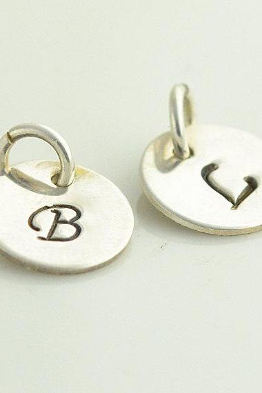 Add On A Sterling Silver Initial Charm, Personlized Initial Charm