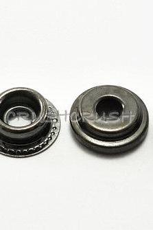  10sets 1/2' Cap - Ring Snap Buttons Fastener GUNMETAL -- V4713