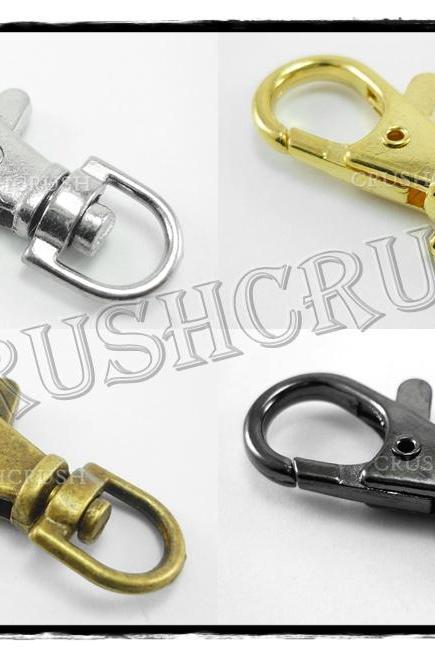  5pcs Brass Trigger Snap Hooks: For Keychains and Craft Making Lobster Swivel Clasps HO36