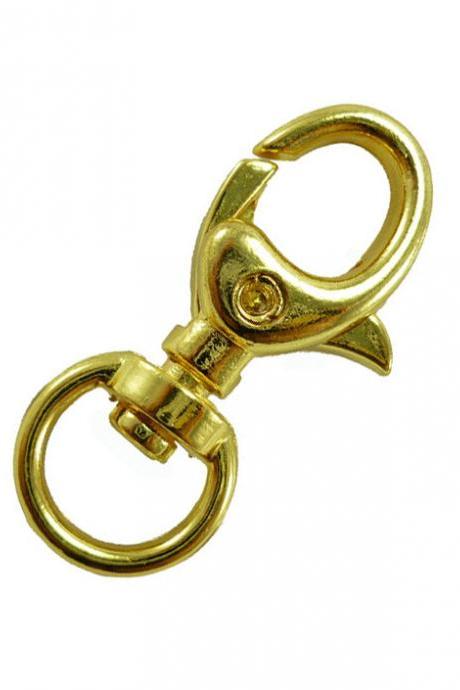 4pcs Gold Swivel Trigger Clips SNAP HOOK Clasps Lobster (Thick Quality) HO14