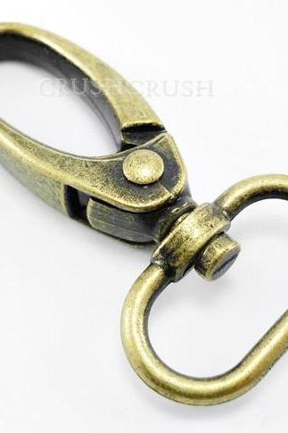  5pcs Brass Trigger Snap Hooks: For Keychains and Craft Making Lobster Swivel Clasps HO1032