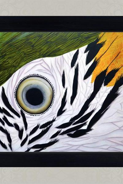Printable Wall Art Poster Diy - Parrot Eye