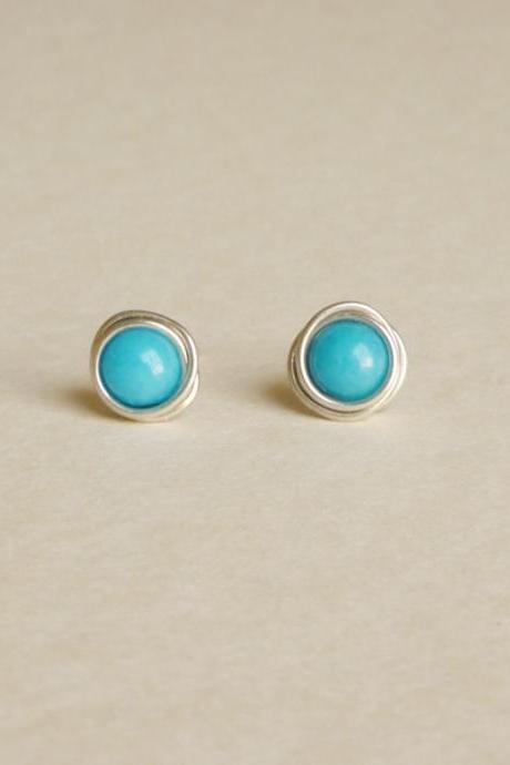 Blue Bella Stud Earrings - Gift Under 10 - Valentine Gift