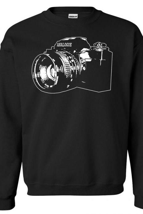 Vintage SLR Camera Crew Neck Sweat Shirt 