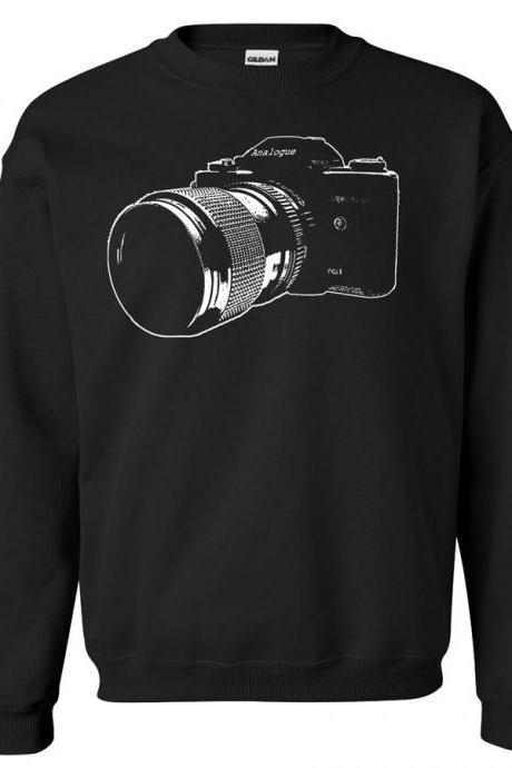 Vintage SLR 35mm Camera Crew Neck Sweat Shirt 