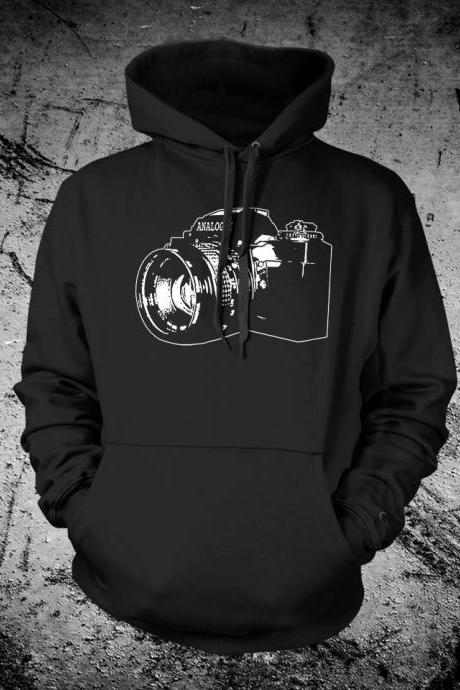 Vintage SLR Camera Hooded Sweat Shirt Hoodie