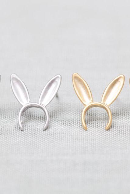 Cute Bunny Earrings in gold