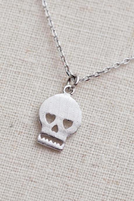 Tiny skull necklace