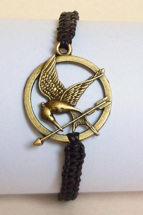 The Hunger Games Bracelet - Gift for Him - Gift under 15 - Valentine Gift - Mockingjay Bracelet
