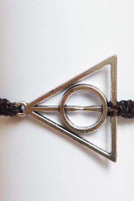 Harry Potter Deathly Hallows Bracelet - Gift for Him - Gift under 15
