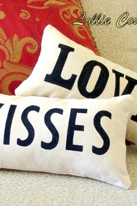 Love Pillow - Valentine Pillow - Valentine Gift - Valentines Day Decor - 6&amp;amp;quot; X 11&amp;amp;quot;