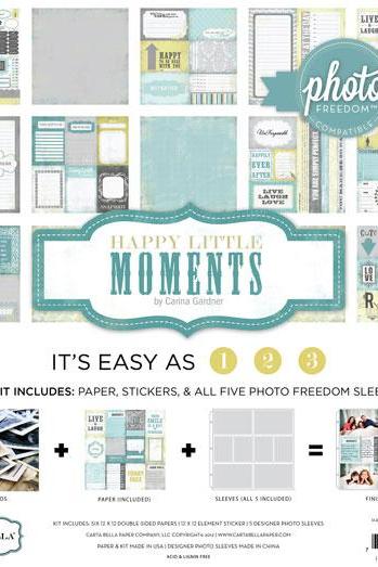 Happy Little Moment 12 x 12 Photo Freedom Collection Set by Echo Park Paper 