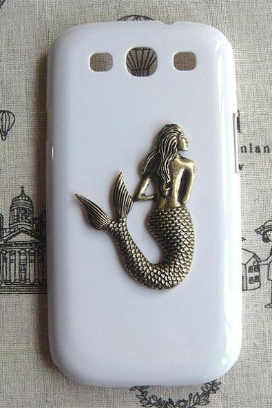 Steampunk Mermaid hard case For Samsung I9300 case cover