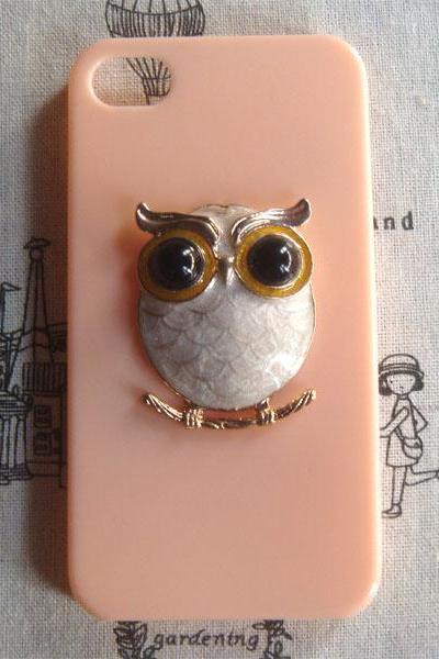 Steampunk Owl hard case For Apple iPhone 4 case iPhone 4s case cover