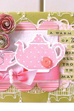 A cup of tea thank you card 