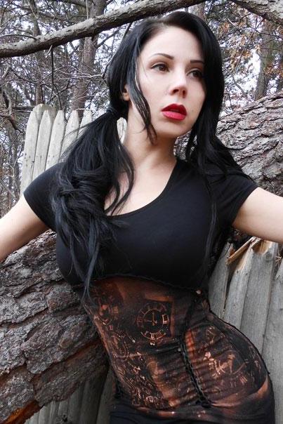 Steampunk Lolita Gothic Post Apocalyptic Corset Zombie Top Neo Victorian Shredded Underbust