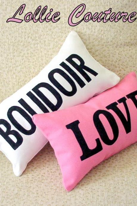 Personalized Pillows, LOVE, PARIS, BOUDOIR, NAME, DATE, MRS - 6' x 11'