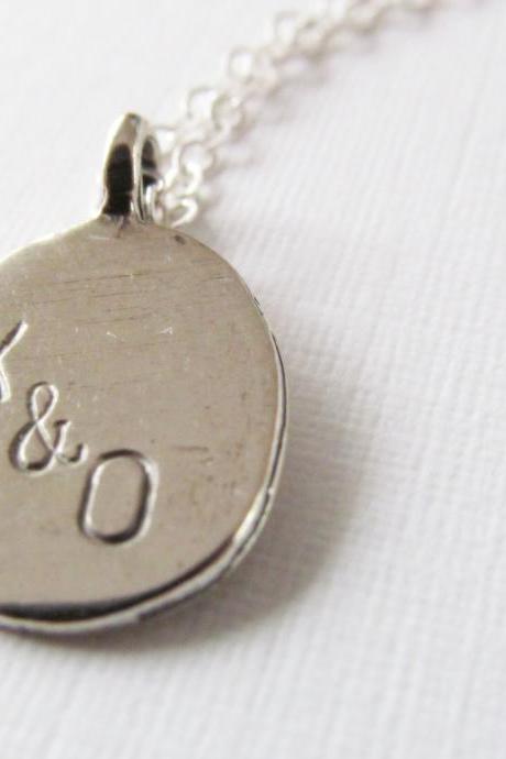 Personalized Initial Necklace, Sterling Silver Necklace