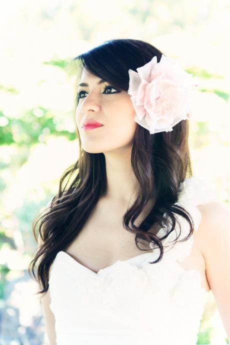 bridal headpiece, wedding hair accessories, wedding headband, flower hair crown, Bridal headband, silk flower hair clip