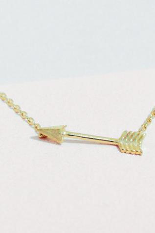  Tiny arrow necklace , everyday jewelry, delicate minimal jewelry
