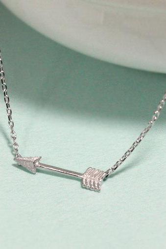  Tiny arrow necklace , everyday jewelry, delicate minimal jewelry
