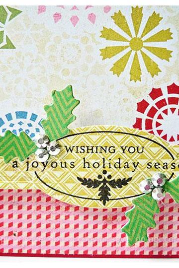 Wishing You A Joyous Holiday Season Handmade Card