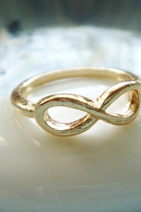 Gold Dipped Infinity Ring Size 6.5