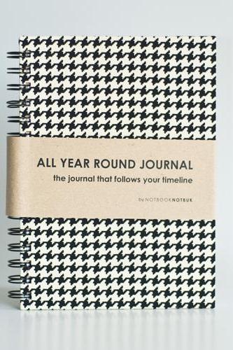 All Year Round Journal (unfilled Dates / Months / Years) - Houndstooth
