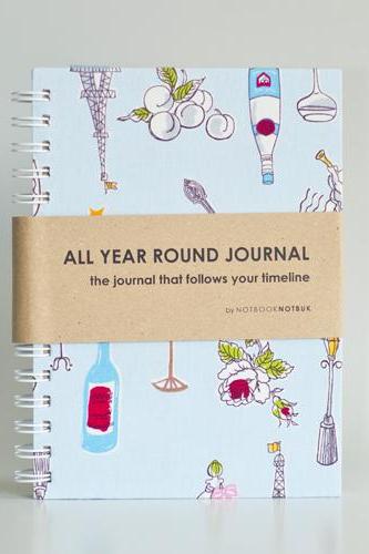 All Year Round Journal (unfilled dates / months / years) - Paris Party