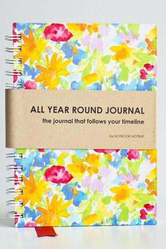 All Year Round Journal (unfilled dates / months / years) - Summer Sunshine