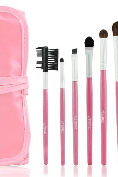 Good Pink 7pcs/set Natural Makeup Brush Cosmetic Brushes Set Kit For Daily Beauty